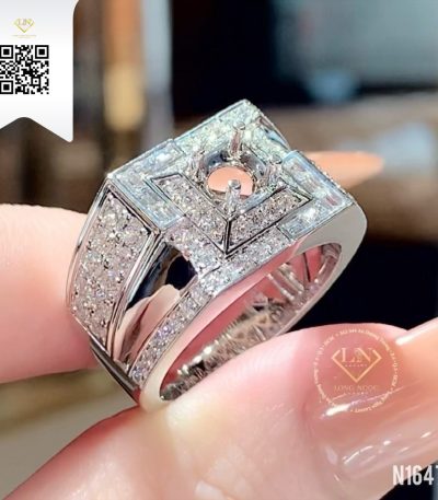 Nhẫn Nam Kim Cương N1647 Kim Cương Giá Tốt