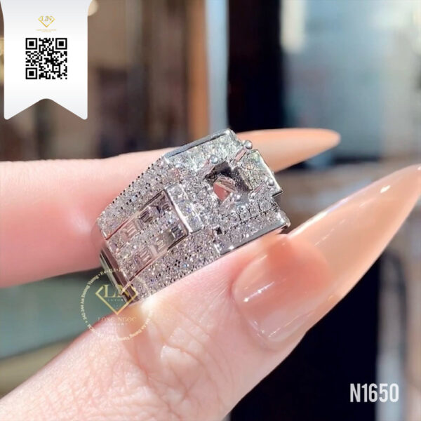 Nhẫn Nam Kim Cương N1650 Dương Trần Daimond