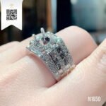 Nhẫn Nam Kim Cương N1650 Kim Cương Giá Tốt