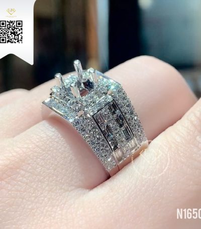 Nhẫn Nam Kim Cương N1650 Kim Cương Giá Tốt