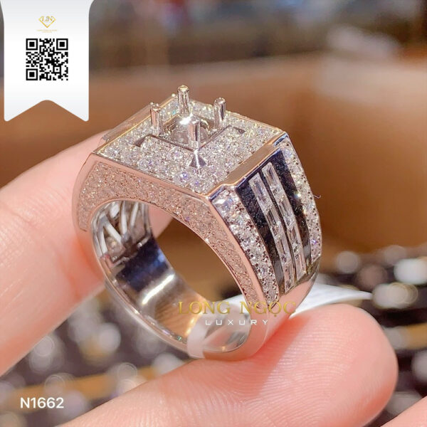 Nhẫn Nam Kim Cương N1662 Dương Trần Daimond