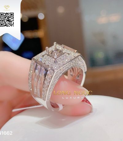 Nhẫn Nam Kim Cương N1662 Kim Cương Giá Tốt