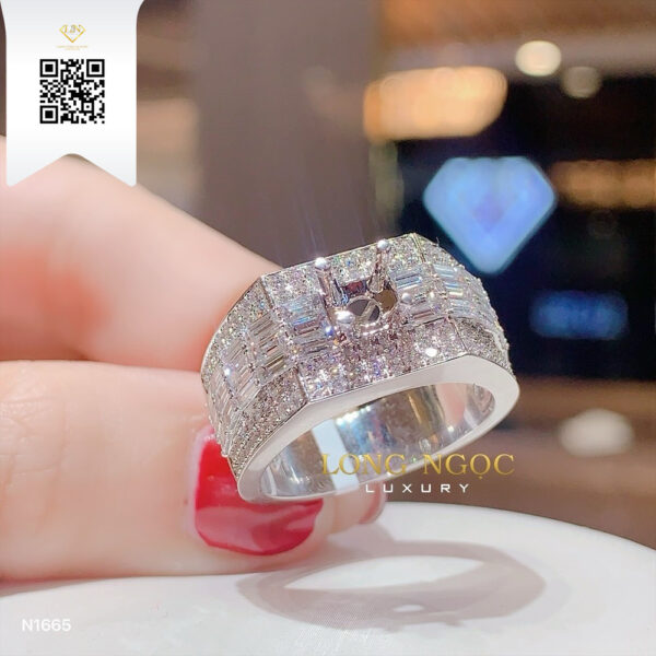 Nhẫn Nam Kim Cương N1665 Dương Trần Daimond