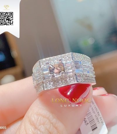 Nhẫn Nam Kim Cương N1665 Kim Cương Giá Tốt