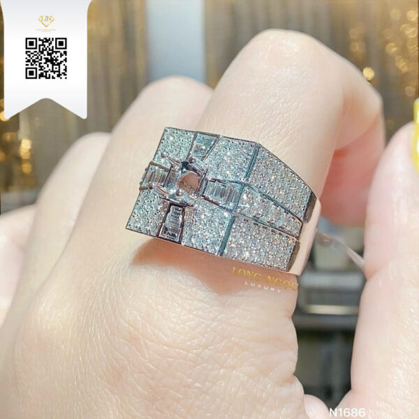 Nhẫn Nam Kim Cương N1686 Dương Trần Daimond