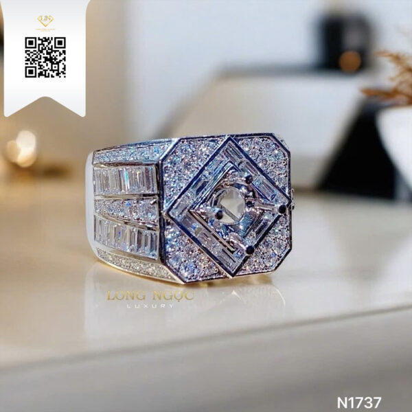 Nhẫn Nam Kim Cương N1737 Dương Trần Daimond
