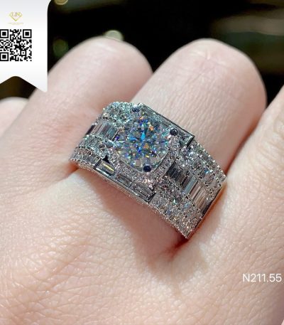 Nhẫn Nam Kim Cương N21155 Dương Trần Daimond
