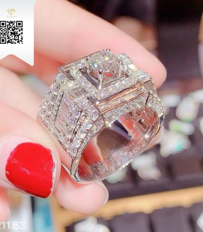 Nhẫn Nam Kim Cương N21163 Kim Cương Giá Tốt