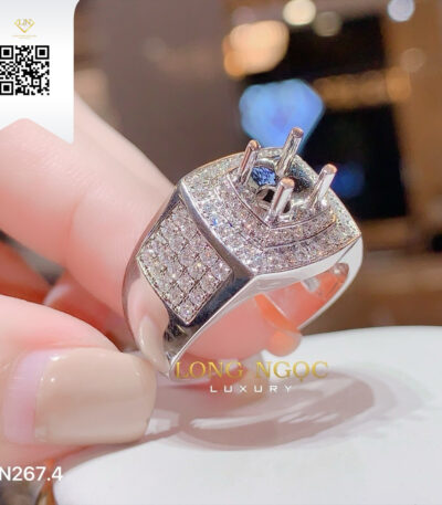 Nhẫn Nam Kim Cương N2674 Kim Cương Giá Tốt