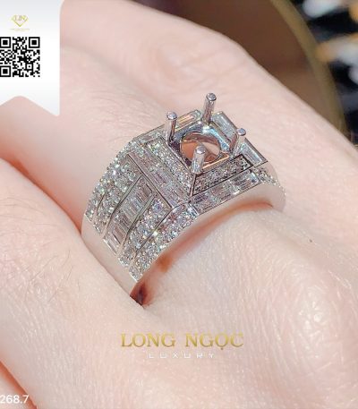 Nhẫn Nam Kim Cương N2687 Kim Cương Giá Tốt
