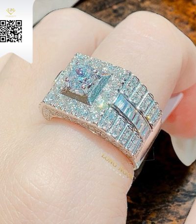Nhẫn Nam Kim Cương N2971 Kim Cương Giá Tốt