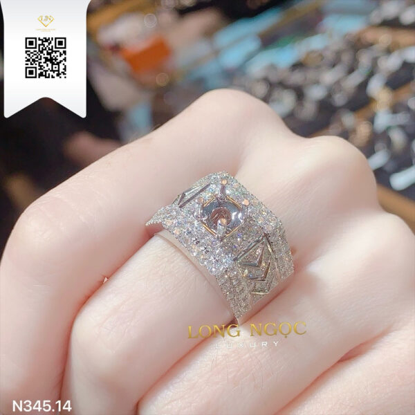 Nhẫn Nam Kim Cương N34514 Dương Trần Daimond