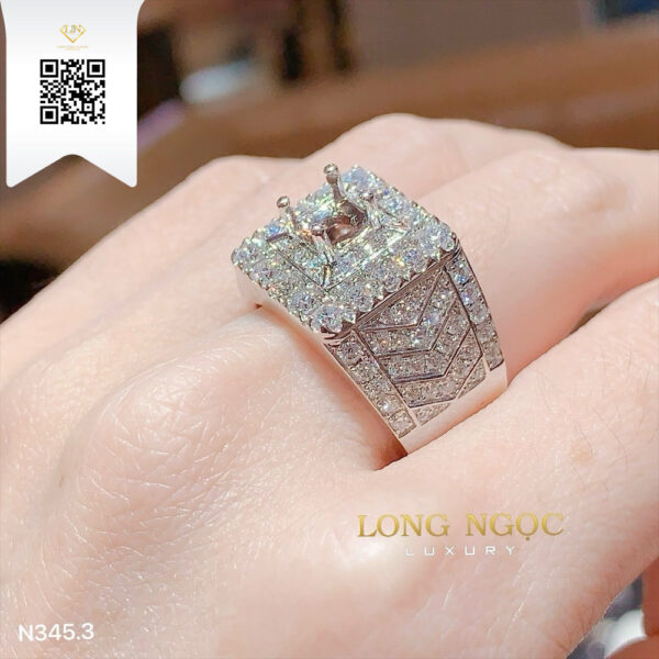 Nhẫn Nam Kim Cương N3453 Dương Trần Daimond
