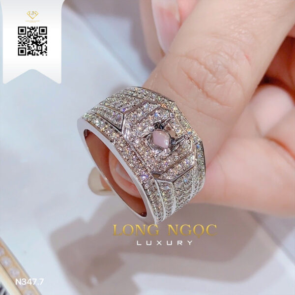 Nhẫn Nam Kim Cương N3477 Dương Trần Daimond