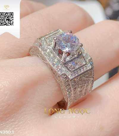 Nhẫn Nam Kim Cương N3501 Dương Trần Daimond