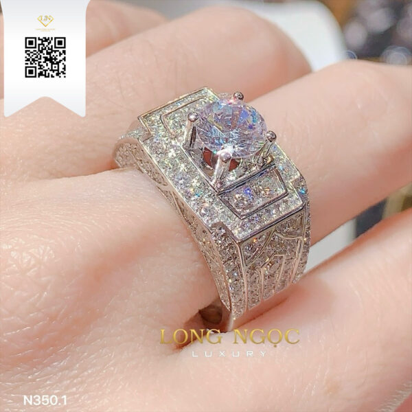 Nhẫn Nam Kim Cương N3501 Dương Trần Daimond