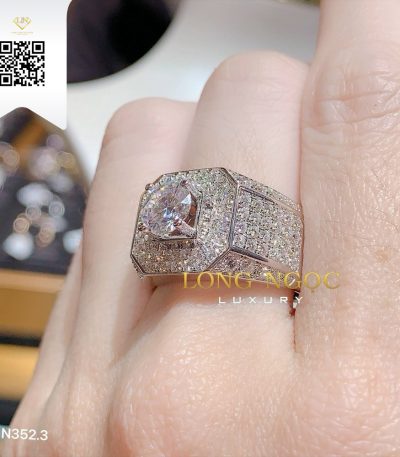 Nhẫn Nam Kim Cương N3523 Dương Trần Daimond