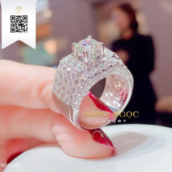 Nhẫn Nam Kim Cương N35335 Dương Trần Daimond