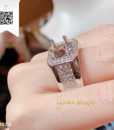 Nhẫn Nam Kim Cương N3629 Kim Cương Giá Tốt