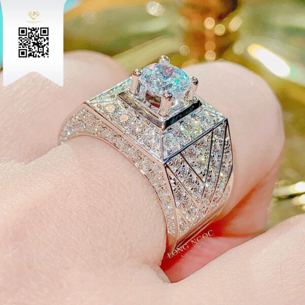 Nhẫn Nam Kim Cương N3845 Dương Trần Daimond