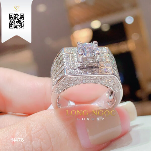 Nhẫn Nam Kim Cương N476 Dương Trần Daimond