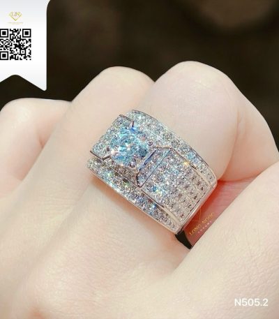 Nhẫn Nam Kim Cương N5052 Kim Cương Giá Tốt