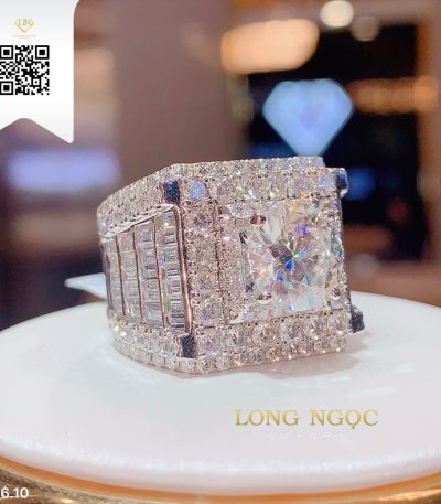 Nhẫn Nam Kim Cương N54610 Kim Cương Giá Tốt