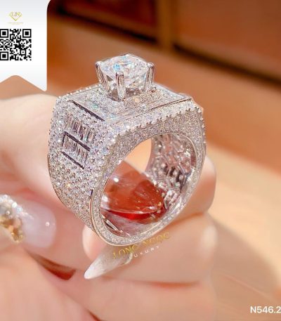 Nhẫn Nam Kim Cương N54620 Kim Cương Giá Tốt