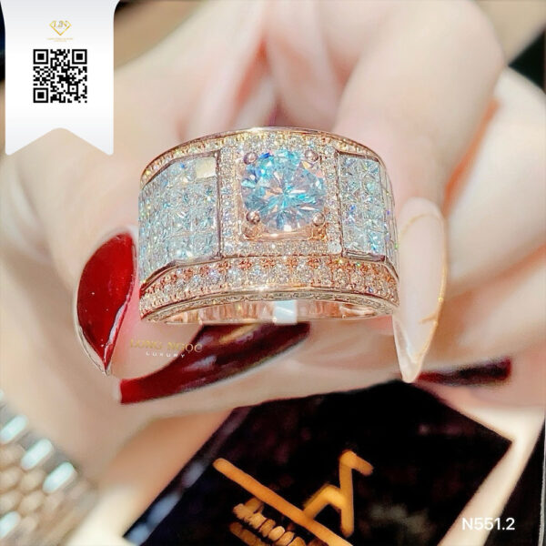 Nhẫn Nam Kim Cương N5512 Dương Trần Daimond