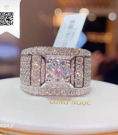 Nhẫn Nam Kim Cương N5642 Kim Cương Giá Tốt