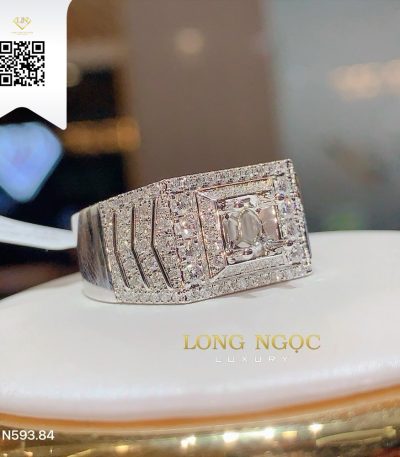 Nhẫn Nam Kim Cương N59384 Kim Cương Giá Tốt