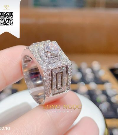 Nhẫn Nam Kim Cương N60210 Kim Cương Giá Tốt