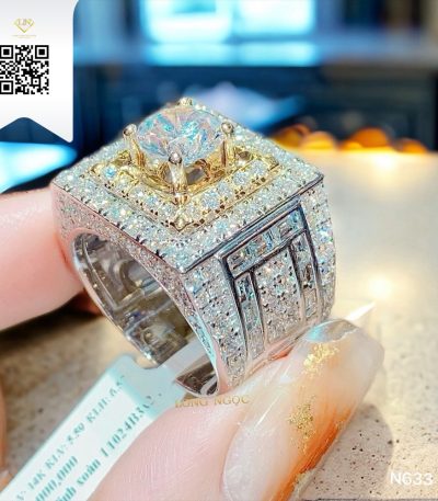 Nhẫn Nam Kim Cương N633 Dương Trần Daimond