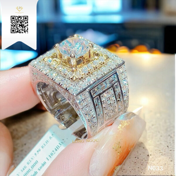 Nhẫn Nam Kim Cương N633 Dương Trần Daimond