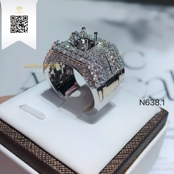 Nhẫn Nam Kim Cương N6381 Dương Trần Daimond