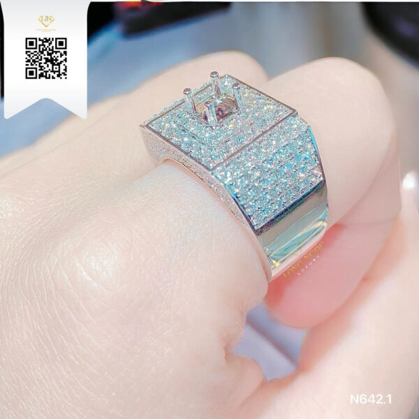 Nhẫn Nam Kim Cương N6421 Dương Trần Daimond