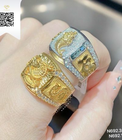 Nhẫn Nam Kim Cương N69223 Kim Cương Giá Tốt