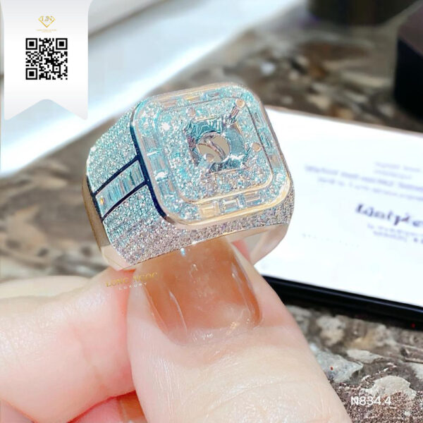 Nhẫn Nam Kim Cương N8344 Dương Trần Daimond