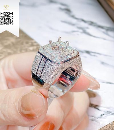 Nhẫn Nam Kim Cương N8344 Kim Cương Giá Tốt