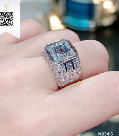 Nhẫn Nam Kim Cương N8346 Dương Trần Daimond