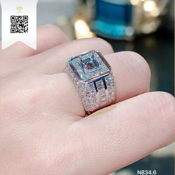 Nhẫn Nam Kim Cương N8346 Dương Trần Daimond