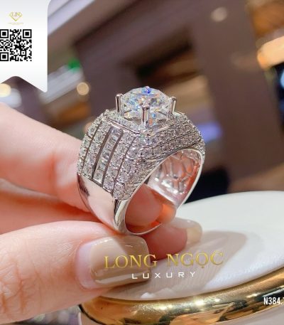 Nhẫn Nam Kim Cương N8347 Dương Trần Daimond