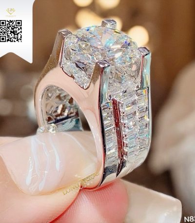 Nhẫn Nam Kim Cương N8387 Dương Trần Daimond