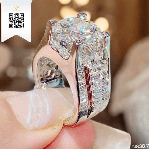 Nhẫn Nam Kim Cương N8387 Dương Trần Daimond