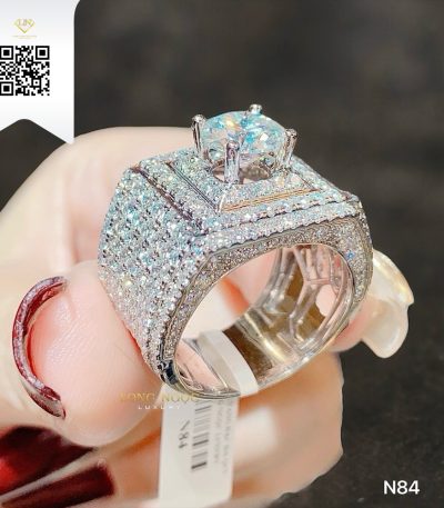 Nhẫn Nam Kim Cương N84 Kim Cương Giá Tốt