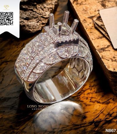 Nhẫn Nam Kim Cương N8671 Dương Trần Daimond