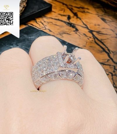 Nhẫn Nam Kim Cương N8671 Kim Cương Giá Tốt