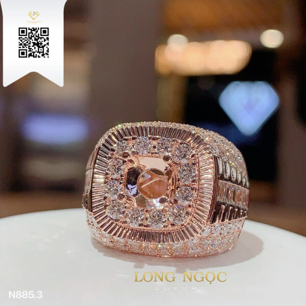 Nhẫn Nam Kim Cương N8853 Dương Trần Daimond
