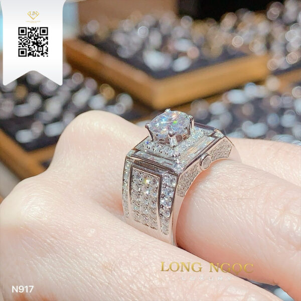 Nhẫn Nam Kim Cương N917 Dương Trần Daimond