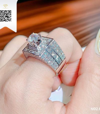 Nhẫn Nam Kim Cương N926 Kim Cương Giá Tốt